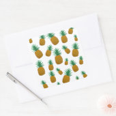 Tanzende Ananas Quadratischer Aufkleber (Umschlag)