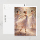 Tanzende Ballerinas. Postkarte (Vorne/Hinten)