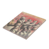 Tanzende Bären Fliese (Seite)