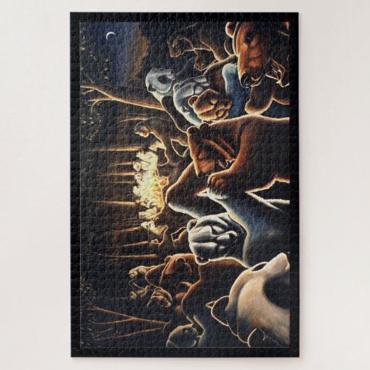 Tanzende Bärn-Kunst-Puzzlespiele - Puzzle (Vertikal)