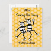 Tanzende Bienenhonigförderung nach Karte (Vorne/Hinten)