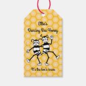 Tanzende Bienenhonigmarke Geschenkanhänger (Vorderseite)