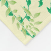 Tanzende Blätter Fleecedecke (Ecke)