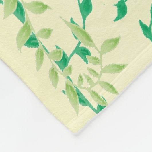 Tanzende Blätter Fleecedecke (Ecke)