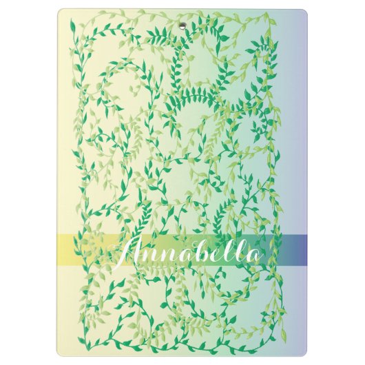 Tanzende Blätter Klemmbrett (Rückseite)