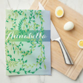 Tanzende Blätter Küchentuch (Viertel Falte)