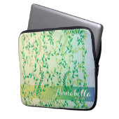 Tanzende Blätter Laptopschutzhülle (Vorderseite Links)