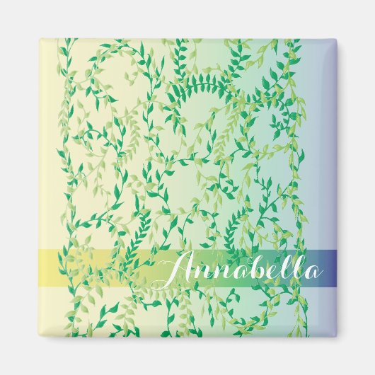 Tanzende Blätter Magnet (Vorne)