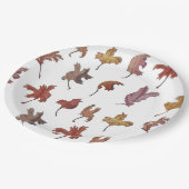 Tanzende Blätter Pappteller (Schrägansicht)