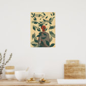 Tanzende Blätter Poster (Küche)