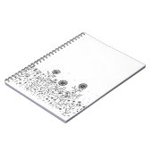 Tanzende Blume auf der Sommerwiese Notizblock (Linke Seite)