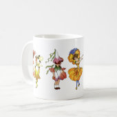 Tanzende Blume Kinder Tasse (Vorderseite Links)