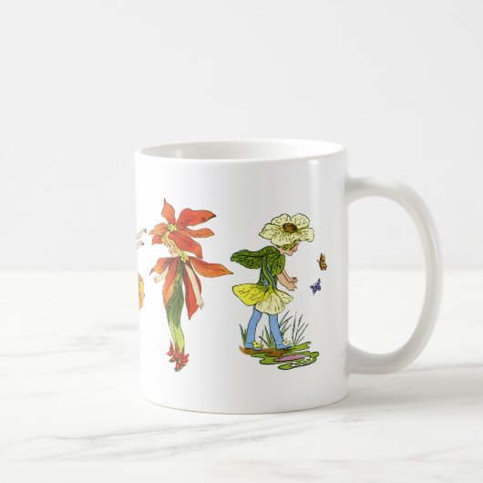 Tanzende Blume Kinder Tasse (Rechts)