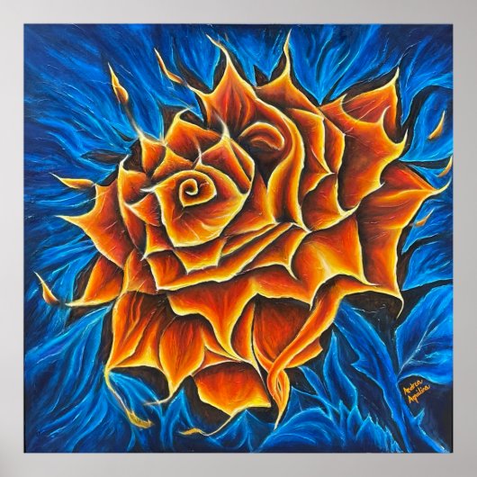 Tanzende Blume Poster (Vorne)