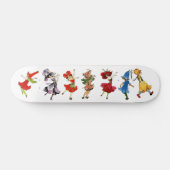Tanzende Blume Skateboard (Horizontal)