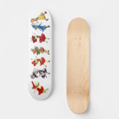 Tanzende Blume Skateboard (Vorderseite)