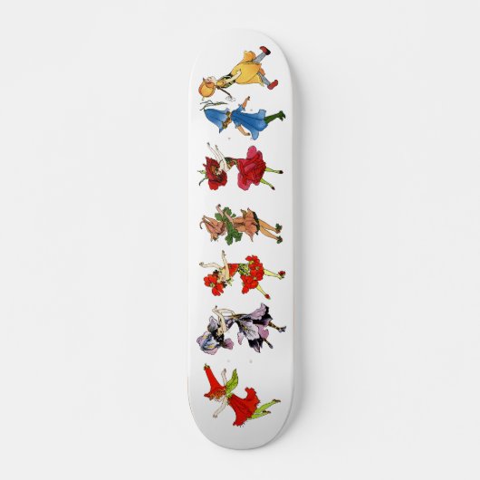 Tanzende Blume Skateboard (Vorne)