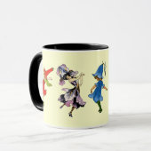 Tanzende Blume Tasse (Vorderseite Links)
