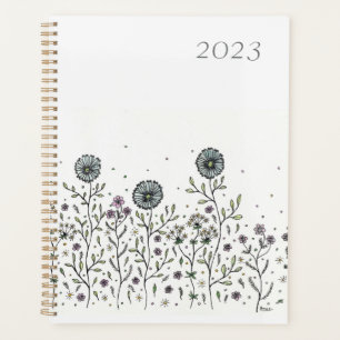 Tanzende Blumen auf einer Wiese 2023 Planer