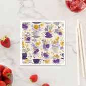 Tanzende Blumenvasen Serviette (Beispiel)