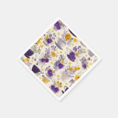 Tanzende Blumenvasen Serviette (Ecke)