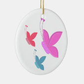 Tanzende bunte Schmetterlinge Keramik Ornament (Rechts)