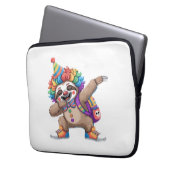 Tanzende Clowntrommeln Spooky Halloween-Faulenzer Laptopschutzhülle (Vorderseite Links)