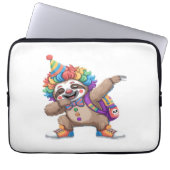 Tanzende Clowntrommeln Spooky Halloween-Faulenzer Laptopschutzhülle (Vorderseite)