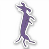 Tanzende Dackel Aufkleber (Vorderseite)