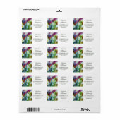 Tanzende Daisy-Blume in Wasserfarbenadresse Adressaufkleber (Vorne)