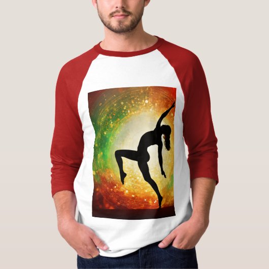 tanzende Dame. T-Shirt (Vorderseite)