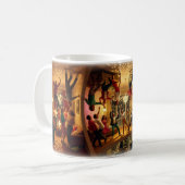 Tanzende Deckenparty-Stimmung Tasse (Vorderseite Links)
