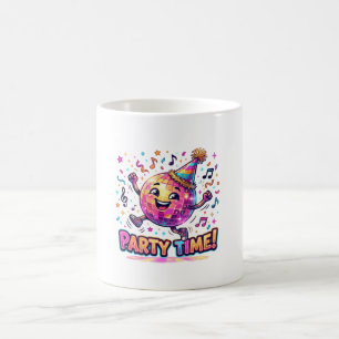 Tanzende Disco-Kugel Geburtstagsfeier Zeit Süß Lus Kaffeetasse