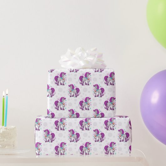 Tanzende Einhörner Geschenkpapier (Partygeschenke)