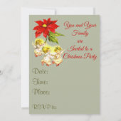 Tanzende Engel Weihnachts-Party Einladung (Rückseite)