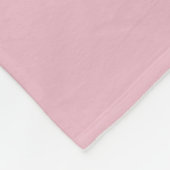 Tanzende Eule mit rosa Tutu Ballerina Fleecedecke (Ecke)