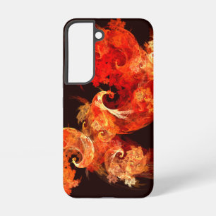Tanzende Feuerbögen Kunst Moderne Fraktal Abstrakt Samsung Galaxy Hülle