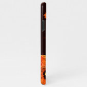 Tanzende Feuervögel Abstrakte Kunstglanz iPhone Hülle (Rechte Seite)