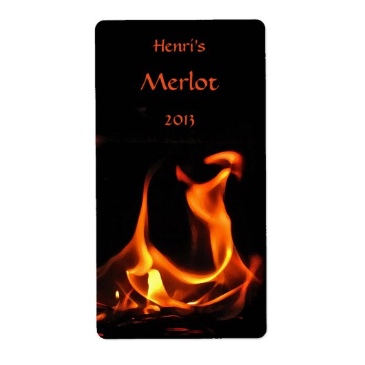 Tanzende Feuerweinetiketten (Vorne)