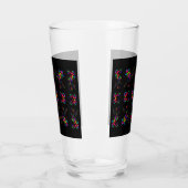 Tanzende Fiesta Blumen Glas (Links)