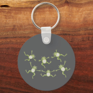 Tanzende Frösche Süßer Amphibien-Naturliebhaber-Ge Schlüsselanhänger