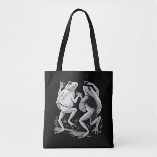 Tanzende Frösche Toad Goblincore Dark Academia Ret Tasche (Vorderseite)