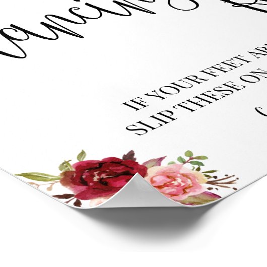 Tanzende Füße Schildkröte Poster (Ecke)