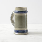 Tanzende Galaxie Kosmisches Trinkmuster Bierglas (Vorderseite Links)