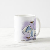 Tanzende Gans-Kartoon Kaffeetasse (VorderseiteRechts)