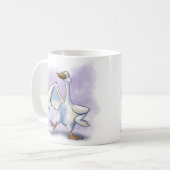 Tanzende Gans-Kartoon Kaffeetasse (Vorderseite Links)