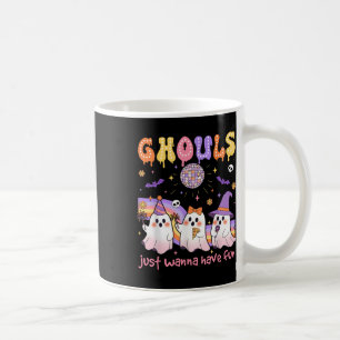 Tanzende Geister Ghule wollen nur Spaß Halloween Kaffeetasse