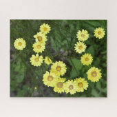 Tanzende gelbe Gänseblümchen-Puzzle Puzzle (Horizontal)