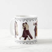 Tanzende Herzen Tasse (Vorderseite Links)
