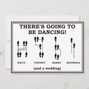 Tanzende Hochzeitseinladung Save The Date Einladung